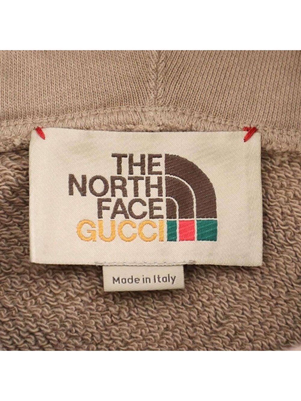 Gucci the North Face Logo Print Pullover Hoodie Brown XS - Picture 3 of 10